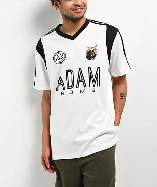 Griffith White Soccer Jersey — image 1 of 1