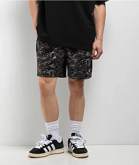 Mesh Camo Shorts — image 1 of 1