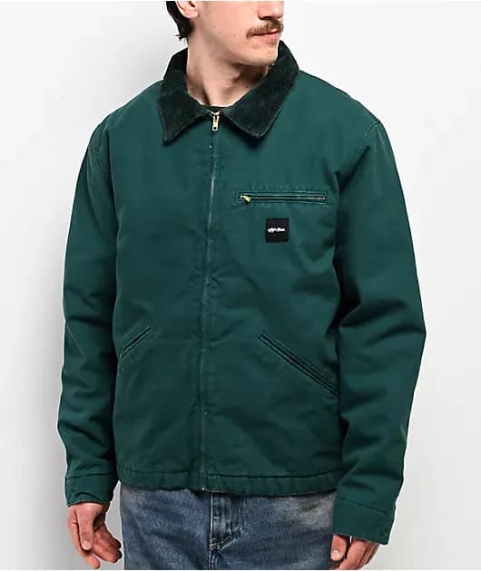 Aged Canvas Green Work Jacket — image 1 of 1