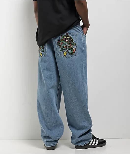 Ambush Dragon Blue Wash Loose Fit Jeans — image 1 of 1