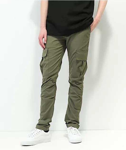 Utility Olive Green Cargo Pants — image 1 of 1