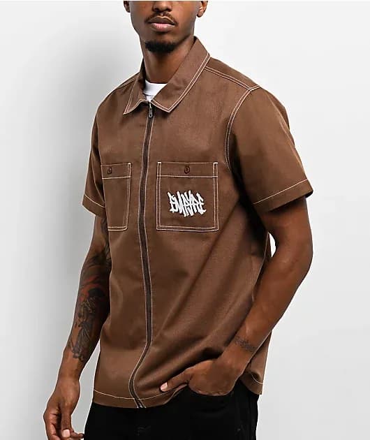 Amplify Bison Zip Work Shirt — image 1 of 1