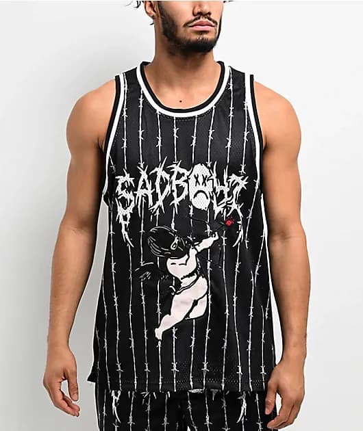 Arrows Black Basketball Jersey — image 1 of 1