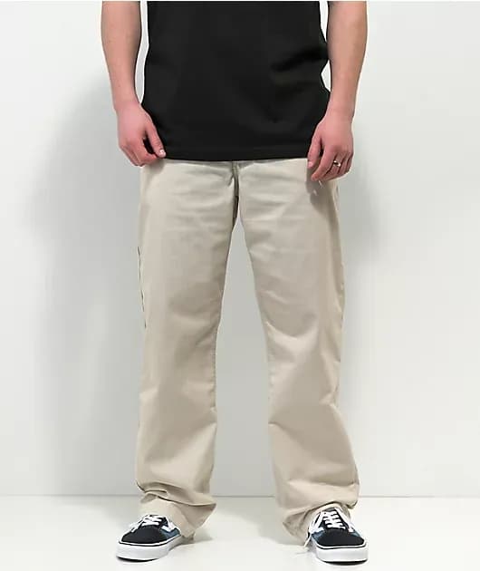 Authentic Loose Oatmeal Chino Pants — image 1 of 1