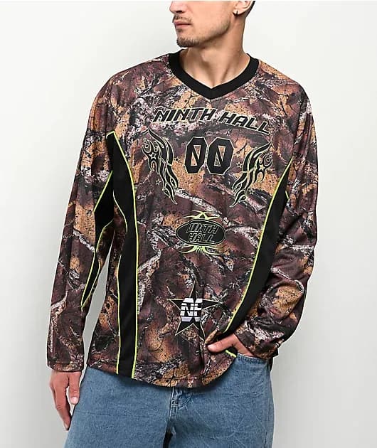Backfire Camo Long Sleeve Jersey — image 1 of 1