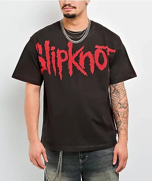 Barcode Brown Wash T-Shirt — image 1 of 1