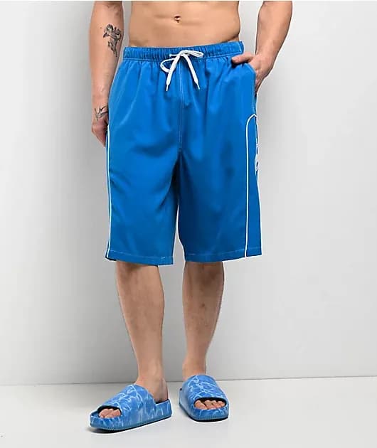 Bass Jellyfish Blue Board Shorts — image 1 of 1