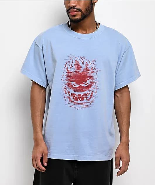 Bighead Digidistort Blue T-Shirt — image 1 of 1