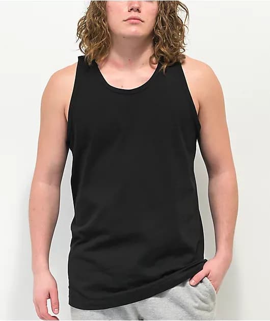 Black Heavyweight Tank Top — image 1 of 1