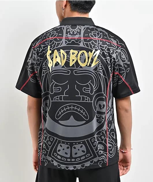 Black Mesh Soccer Jersey — image 1 of 1