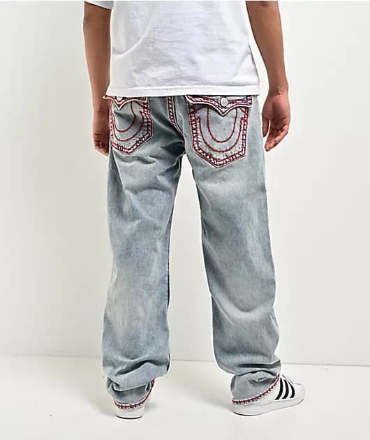 Bobby Super T Flap Playmaker Faded Indigo Wash Baggy Jeans — image 1 of 1