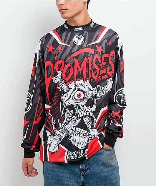 Bone Biter Black Red Jersey — image 1 of 1