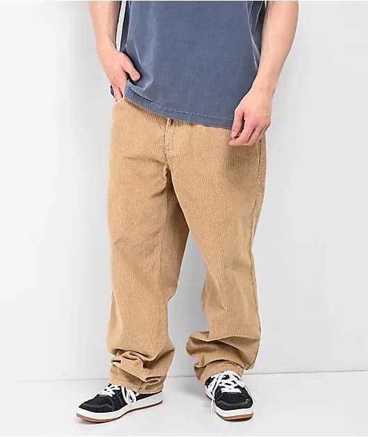 Boom Box Khaki Corduroy Skate Pants — image 1 of 1