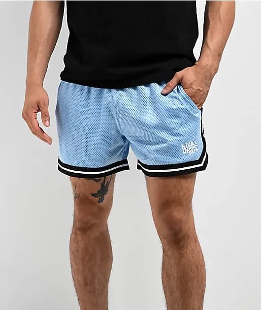 Bounce Blue Mesh Shorts — image 1 of 1