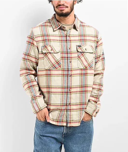 Bowery Sand Red Flannel Shirt — image 1 of 1