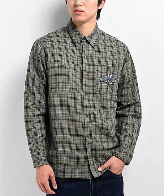 Browser Green Flannel Shirt — image 1 of 1