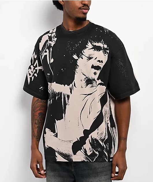 Bruce Lee Impact Tan T-Shirt — image 1 of 1