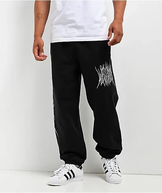 Caste Fleece Black Sweatpants — image 1 of 1
