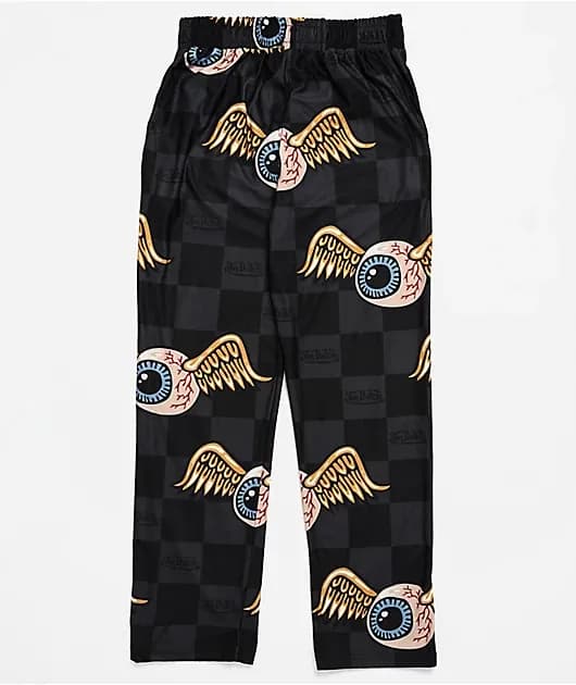 Checker Eye Black Lounge Pants — image 1 of 1