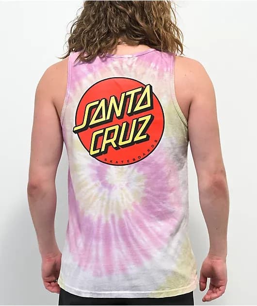 Classic Dot Rose Tie Dye Tank Top — image 1 of 1