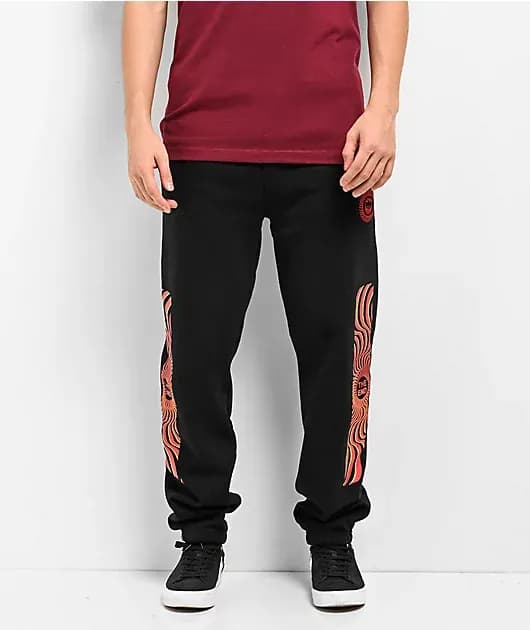 Classic Overlay Black Sweatpants — image 1 of 1