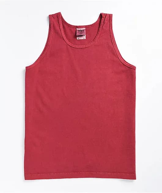 Clay Red Garment Dye Tank Top — image 1 of 1