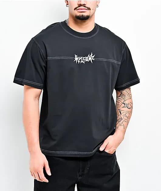 Contrast Black T-Shirt — image 1 of 1