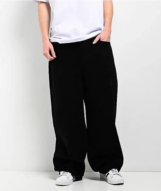 Corduroy Black Ultra Wide Pants — image 1 of 1