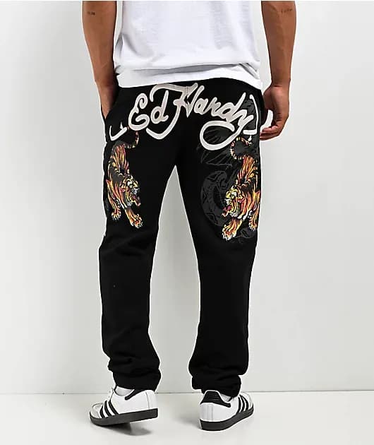 Crawling Tiger Black Sweatpants — image 1 of 1