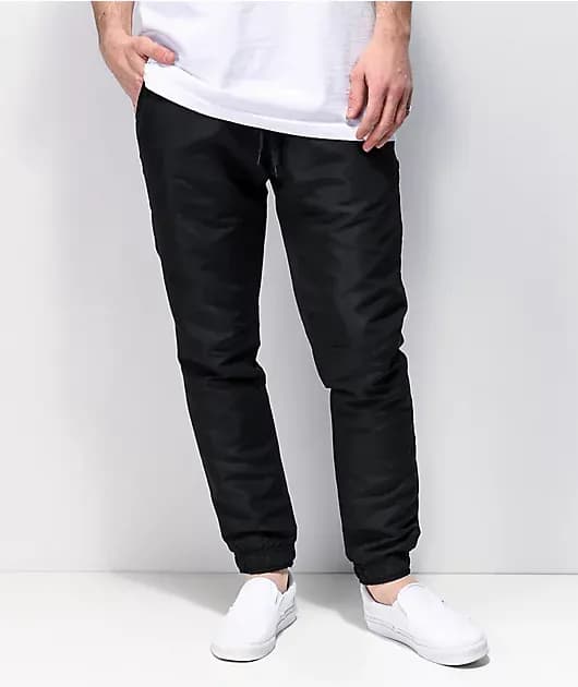 Creager Black Track Pants — image 1 of 1