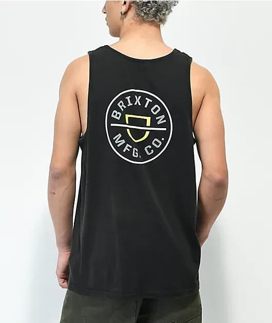 Crest Black Tank Top — image 1 of 1