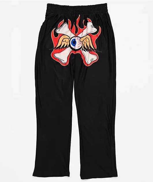 Crossbone Eye Black Lounge Pants — image 1 of 1