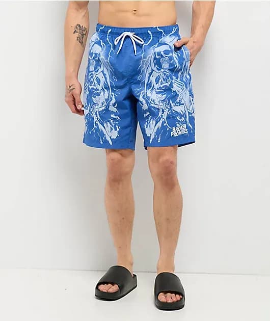 Cruel Summer Blue Board Shorts — image 1 of 1