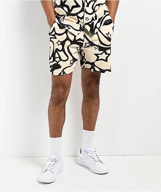 Cruise Natural Brown Terry Sweat Shorts — image 1 of 1