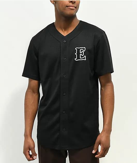 Curve Black Baseball Jersey — image 1 of 1