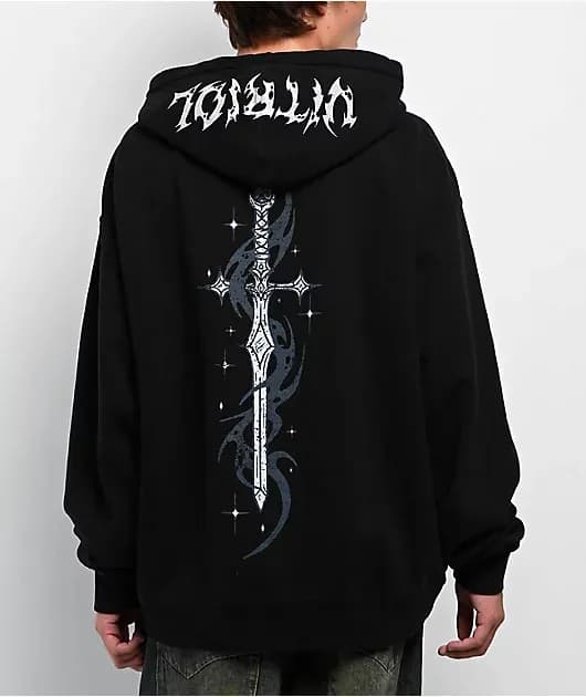 Cyber Sword Black Hoodie — image 1 of 1
