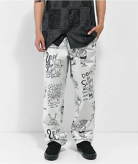 Daniel Johnston White Chino Pants — image 1 of 1
