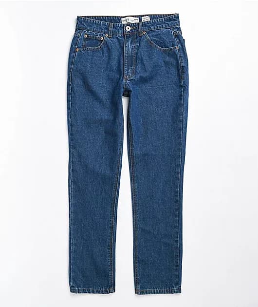Dark Blue Stone Denim Jeans — image 1 of 1