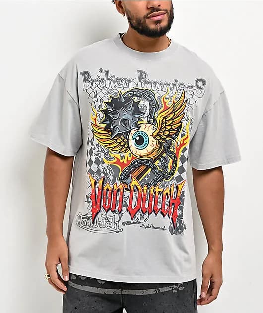 Dark Crusader Light Grey Wash T-Shirt — image 1 of 1