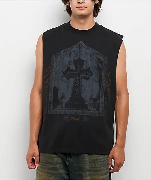 Dark Frame Black Tank Top — image 1 of 1