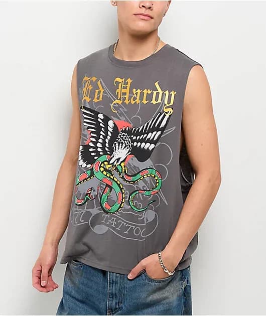 DBD Eagle Vintage Grey Tank Top — image 1 of 1