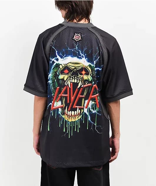 Slayer Black Football Jersey — image 1 of 1