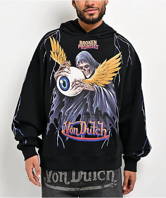 Death Grip Black Hoodie — image 1 of 1
