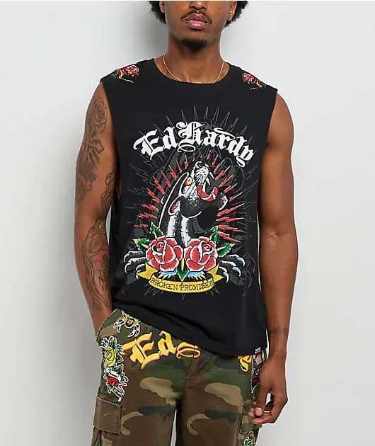 Deaths Shadow Black Tank Top — image 1 of 1