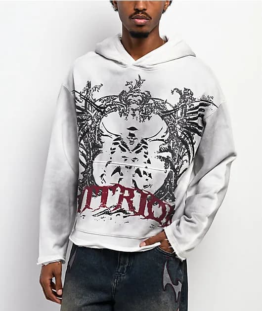 Dirt Wing White Wash Boxy Hoodie — image 1 of 1
