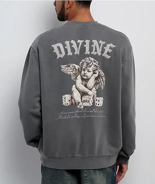 Divinity Grey Crewneck Sweatshirt — image 1 of 1