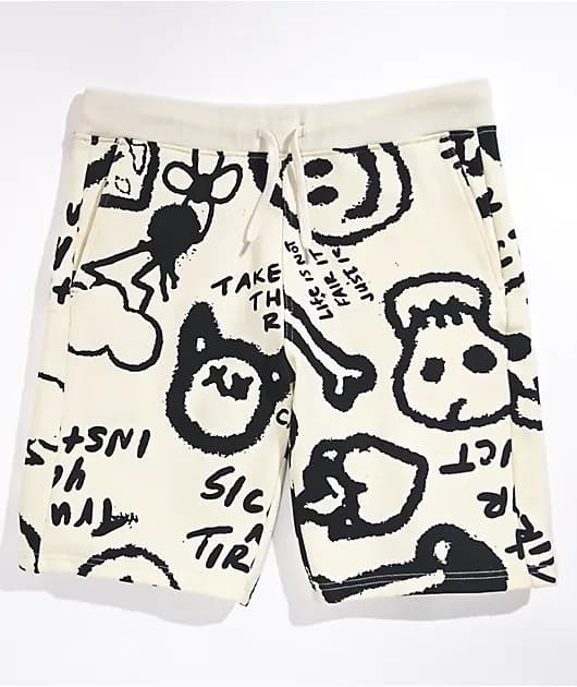 Dogs Dinner Natural Sweat Shorts — image 1 of 1