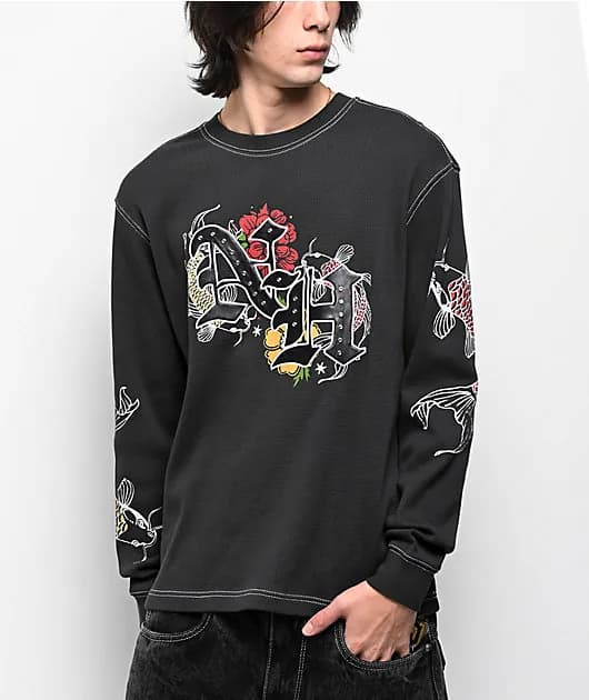 Dusk Charcoal Thermal Long Sleeve T-Shirt — image 1 of 1