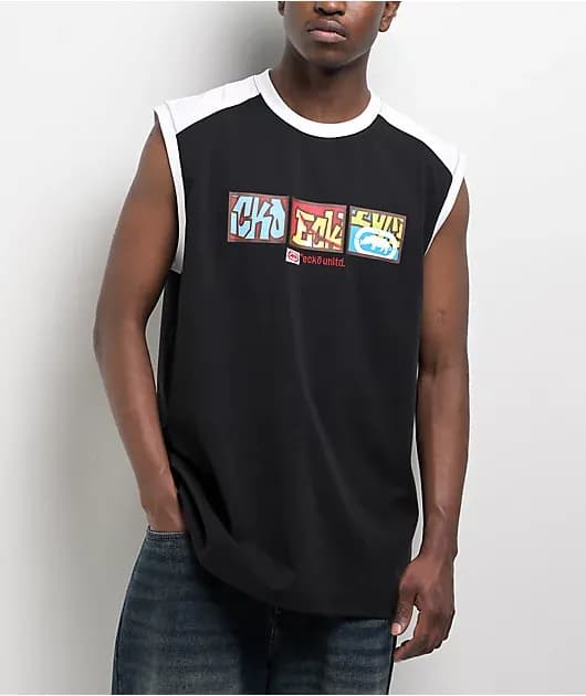 Graff Alley Black White Tank Top — image 1 of 1