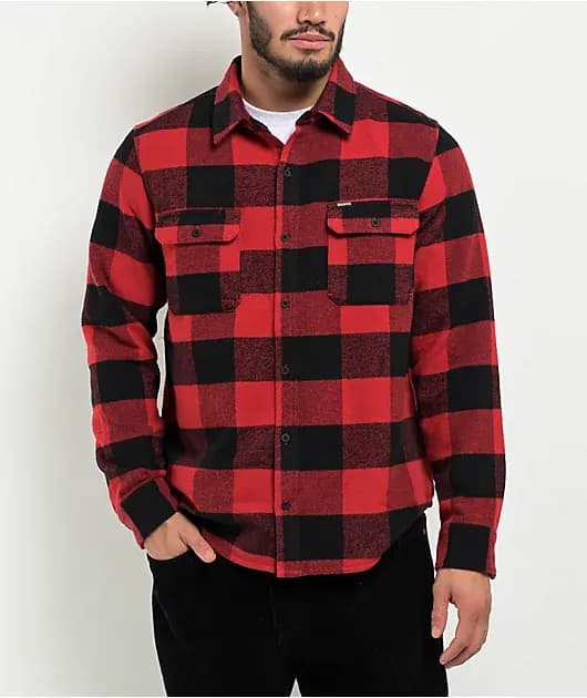 Essential Red and Black Flannel Shirt — image 1 of 1